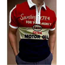 Load image into Gallery viewer, New Summer High Quality Men Polo Shirts High Street Print Casual Short Sleeve Mens Shirts Turn-Down Collar Zipper Polo Shirt Men - Larry's Anything Goes