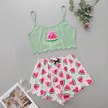 Load image into Gallery viewer, Pijamas Feminino 14 Patterns 2 Pieces Pajamas for Women Summer Sleepwear Nightgown Ladies Sexy Lingerie Pyjamas Halloween - Larry's Anything Goes