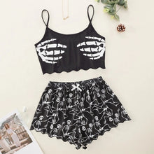 Load image into Gallery viewer, Pijamas Feminino 14 Patterns 2 Pieces Pajamas for Women Summer Sleepwear Nightgown Ladies Sexy Lingerie Pyjamas Halloween - Larry's Anything Goes