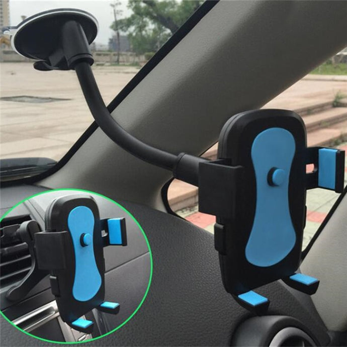 New Car Phone Holder Bracket Mount Cup Holder Universal Car Mobile Support Suction Windshield Phone Locking Car-Accessories - Larry's Anything Goes