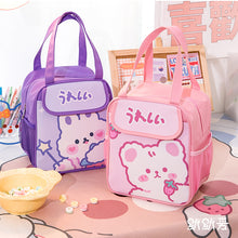 Load image into Gallery viewer, Kawaii Lunch Bag Women Cute Bear Picnic Travel Thermal Breakfast Box Girls School Child Convenient Lunch Box Tote Food Bags 118 - Larry's Anything Goes
