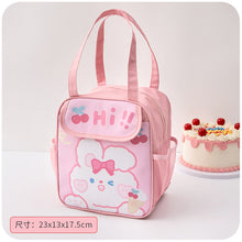 Load image into Gallery viewer, Kawaii Lunch Bag Women Cute Bear Picnic Travel Thermal Breakfast Box Girls School Child Convenient Lunch Box Tote Food Bags 118 - Larry's Anything Goes