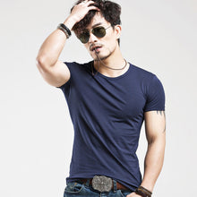 Load image into Gallery viewer, 2022 Brand New Men T Shirt Tops V neck Short Sleeve Tees Men's Fashion Fitness Hot T-shirt For Male Free Shipping Size 5XL - Larry's Anything Goes