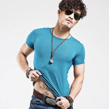 Load image into Gallery viewer, 2022 Brand New Men T Shirt Tops V neck Short Sleeve Tees Men's Fashion Fitness Hot T-shirt For Male Free Shipping Size 5XL - Larry's Anything Goes