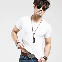 Load image into Gallery viewer, 2022 Brand New Men T Shirt Tops V neck Short Sleeve Tees Men's Fashion Fitness Hot T-shirt For Male Free Shipping Size 5XL - Larry's Anything Goes