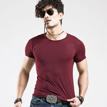 Load image into Gallery viewer, 2022 Brand New Men T Shirt Tops V neck Short Sleeve Tees Men's Fashion Fitness Hot T-shirt For Male Free Shipping Size 5XL - Larry's Anything Goes
