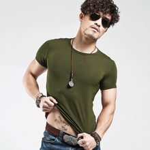 Load image into Gallery viewer, 2022 Brand New Men T Shirt Tops V neck Short Sleeve Tees Men's Fashion Fitness Hot T-shirt For Male Free Shipping Size 5XL - Larry's Anything Goes
