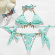 Load image into Gallery viewer, In-X Shiny diamond bikini 2021 Sexy push up halter swimsuit female crystal swimwear women Brazilian biquini Bathing suit new - Larry's Anything Goes