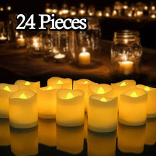 Load image into Gallery viewer, 6/24Pcs Flameless LED Candles Tea Light Creative Lamp Battery Powered Home Wedding Birthday Party Decoration Lighting Dropship - Larry's Anything Goes