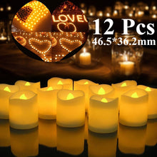 Load image into Gallery viewer, 6/24Pcs Flameless LED Candles Tea Light Creative Lamp Battery Powered Home Wedding Birthday Party Decoration Lighting Dropship - Larry's Anything Goes