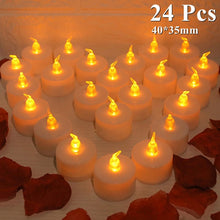 Load image into Gallery viewer, 6/24Pcs Flameless LED Candles Tea Light Creative Lamp Battery Powered Home Wedding Birthday Party Decoration Lighting Dropship - Larry's Anything Goes