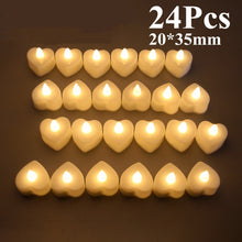 Load image into Gallery viewer, 6/24Pcs Flameless LED Candles Tea Light Creative Lamp Battery Powered Home Wedding Birthday Party Decoration Lighting Dropship - Larry's Anything Goes