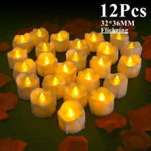 Load image into Gallery viewer, 6/24Pcs Flameless LED Candles Tea Light Creative Lamp Battery Powered Home Wedding Birthday Party Decoration Lighting Dropship - Larry's Anything Goes