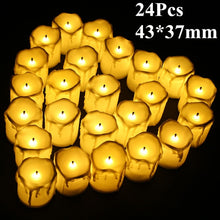Load image into Gallery viewer, 6/24Pcs Flameless LED Candles Tea Light Creative Lamp Battery Powered Home Wedding Birthday Party Decoration Lighting Dropship - Larry's Anything Goes