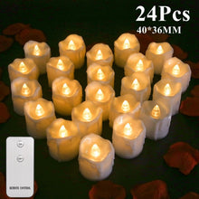 Load image into Gallery viewer, 6/24Pcs Flameless LED Candles Tea Light Creative Lamp Battery Powered Home Wedding Birthday Party Decoration Lighting Dropship - Larry's Anything Goes