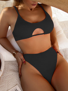 2022 Sexy Women High Waist Bikini Swimsuit Swimwear Female Bandeau Thong Brazilian Bikini Set Bathing Suit Bather - Larry's Anything Goes