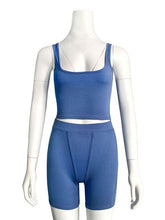 Load image into Gallery viewer, Ribbed Knitted Women 2 Piece Set Gym Crop Tank Top Leggings Set Casual Streetwear Sporty Tracksuit 2021 Summer Active Wear - Larry's Anything Goes