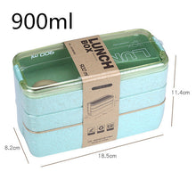 Load image into Gallery viewer, Lunch Box Bento Box for School Kids Office Worker 3layers Microwae Heating Lunch Container Food Storage Box - Larry's Anything Goes