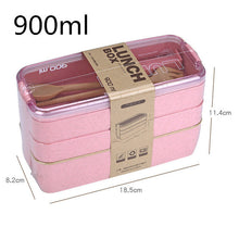 Load image into Gallery viewer, Lunch Box Bento Box for School Kids Office Worker 3layers Microwae Heating Lunch Container Food Storage Box - Larry's Anything Goes