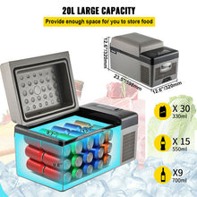 Load image into Gallery viewer, VEVOR Mini Car Refrigerator Fridge Freezer 12V/24V DC 110-240V AC Portable Cooler 20L-55L for Camping Picnic Boating Caravan Bar - Larry's Anything Goes