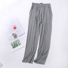 Load image into Gallery viewer, Summer Men's Modal Sleeping Pants Solid Sleep Trousers Mens Pajamas Bottoms Soft Sleepwear Pyjama Homewear 2022 Spring autumn - Larry's Anything Goes