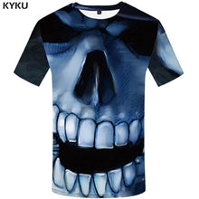 Load image into Gallery viewer, KYKU Skull T Shirt Men Devil Tshirt Punk Rock Clothes 3d T-shirt Hip Hop Tee Casual Cool Mens Clothing 2018 New Summer Top Homme - Larry's Anything Goes