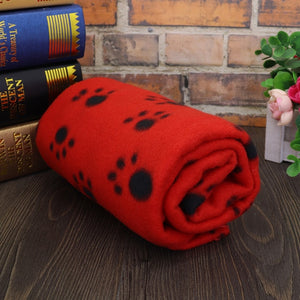 Soft Cute Pet Dog Blanket Winter Warm Cat Dog Bed Mat Print Sleeping Mattress Small Medium Large Dogs Fleece Pet Supplies - Larry's Anything Goes