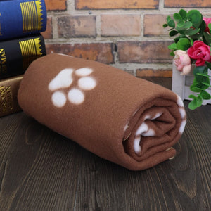 Soft Cute Pet Dog Blanket Winter Warm Cat Dog Bed Mat Print Sleeping Mattress Small Medium Large Dogs Fleece Pet Supplies - Larry's Anything Goes