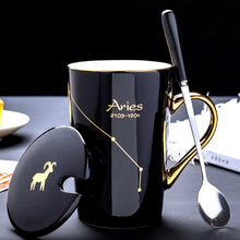 Load image into Gallery viewer, 420ml Simple 12 Constellation Mugs New Bone China Gold-painted Handle Creative Ceramic Mugs Friends Gift Taza Office Coffe Mug - Larry&#39;s Anything Goes