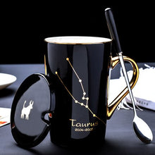 Load image into Gallery viewer, 420ml Simple 12 Constellation Mugs New Bone China Gold-painted Handle Creative Ceramic Mugs Friends Gift Taza Office Coffe Mug - Larry&#39;s Anything Goes