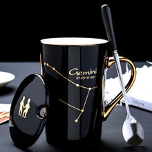 Load image into Gallery viewer, 420ml Simple 12 Constellation Mugs New Bone China Gold-painted Handle Creative Ceramic Mugs Friends Gift Taza Office Coffe Mug - Larry&#39;s Anything Goes