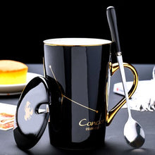 Load image into Gallery viewer, 420ml Simple 12 Constellation Mugs New Bone China Gold-painted Handle Creative Ceramic Mugs Friends Gift Taza Office Coffe Mug - Larry&#39;s Anything Goes