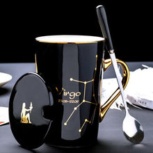 Load image into Gallery viewer, 420ml Simple 12 Constellation Mugs New Bone China Gold-painted Handle Creative Ceramic Mugs Friends Gift Taza Office Coffe Mug - Larry&#39;s Anything Goes