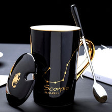 Load image into Gallery viewer, 420ml Simple 12 Constellation Mugs New Bone China Gold-painted Handle Creative Ceramic Mugs Friends Gift Taza Office Coffe Mug - Larry&#39;s Anything Goes