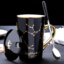 Load image into Gallery viewer, 420ml Simple 12 Constellation Mugs New Bone China Gold-painted Handle Creative Ceramic Mugs Friends Gift Taza Office Coffe Mug - Larry&#39;s Anything Goes