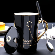 Load image into Gallery viewer, 420ml Simple 12 Constellation Mugs New Bone China Gold-painted Handle Creative Ceramic Mugs Friends Gift Taza Office Coffe Mug - Larry&#39;s Anything Goes