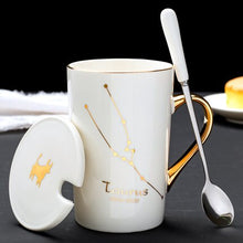 Load image into Gallery viewer, 420ml Simple 12 Constellation Mugs New Bone China Gold-painted Handle Creative Ceramic Mugs Friends Gift Taza Office Coffe Mug - Larry&#39;s Anything Goes