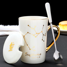 Load image into Gallery viewer, 420ml Simple 12 Constellation Mugs New Bone China Gold-painted Handle Creative Ceramic Mugs Friends Gift Taza Office Coffe Mug - Larry&#39;s Anything Goes