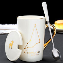 Load image into Gallery viewer, 420ml Simple 12 Constellation Mugs New Bone China Gold-painted Handle Creative Ceramic Mugs Friends Gift Taza Office Coffe Mug - Larry&#39;s Anything Goes