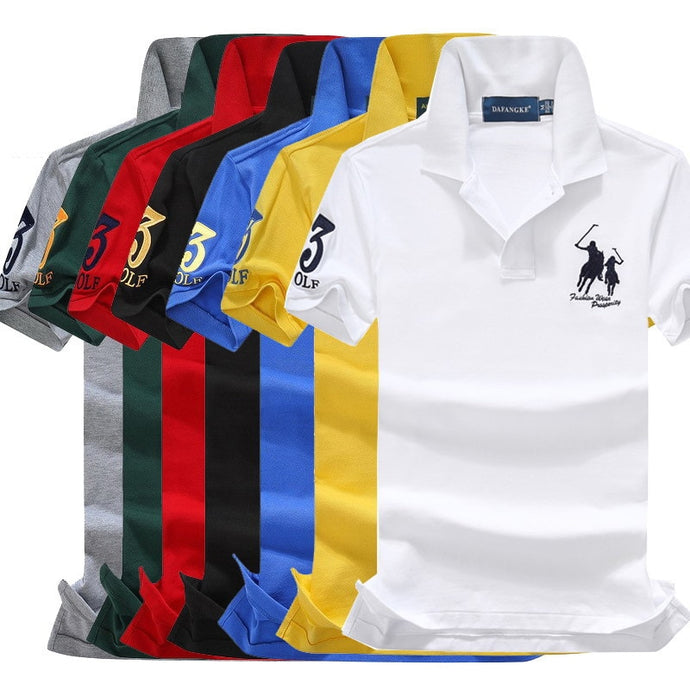 Polo marque vêtements hommes mode décontracté hommes polos solide décontracté Polo t-shirt hauts de haute qualité Slim Fit chemise hommes 908 - Larry's Anything Goes