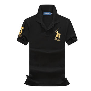 Polo marque vêtements hommes mode décontracté hommes polos solide décontracté Polo t-shirt hauts de haute qualité Slim Fit chemise hommes 908 - Larry's Anything Goes