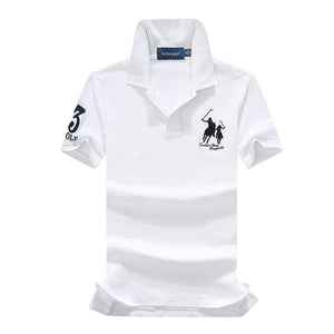 Polo marque vêtements hommes mode décontracté hommes polos solide décontracté Polo t-shirt hauts de haute qualité Slim Fit chemise hommes 908 - Larry's Anything Goes