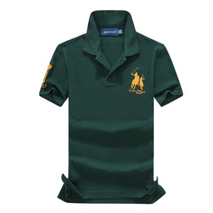 Polo marque vêtements hommes mode décontracté hommes polos solide décontracté Polo t-shirt hauts de haute qualité Slim Fit chemise hommes 908 - Larry's Anything Goes