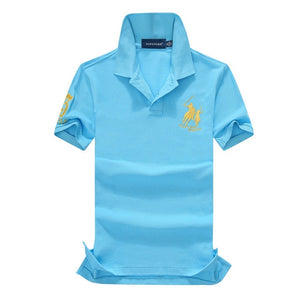 Polo marque vêtements hommes mode décontracté hommes polos solide décontracté Polo t-shirt hauts de haute qualité Slim Fit chemise hommes 908 - Larry's Anything Goes