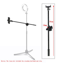 Load image into Gallery viewer, Photography 67cm/26.38&quot; Boom Arm + Wheel Clamp + Ball Head+Cell Phone Holder Clip High Quality Crossbar Photo Studio Accessories - Larry&#39;s Anything Goes