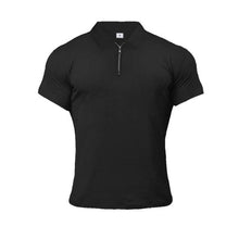 Load image into Gallery viewer, Muscleguys Man Fashion Polo Shirt Casual Fashion Plain Color Short Sleeve High Quality Slim Polo Shirt Men Fitness Polo homme - Larry&#39;s Anything Goes