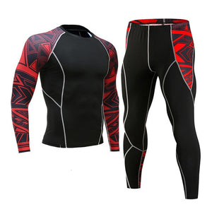 Gym Men's Running Fitness Sportswear Athletic Physical Training Clothes Sports Suits Workout Jogging Rashguard Men's Kit - Larry's Anything Goes