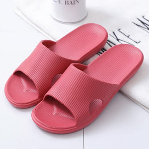 2020 New Slippers Women Summer Thick Bottom Indoor Home Couples Home Bathroom Non-slip Soft Ins Tide To Wear Cool Slippers - Larry's Anything Goes