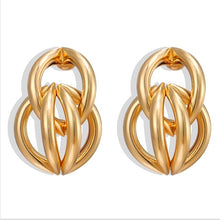 Load image into Gallery viewer, FNIO Fashion Vintage Earrings For Women Big Geometric Statement Gold Metal Drop Earrings 2020 Trendy Earings Jewelry Accessories - Larry's Anything Goes