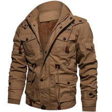 Load image into Gallery viewer, Winter Military Jacket Men Casual Thick Thermal Coat Army Pilot Jackets Air Force Cargo Outwear Fleece Hooded Jacket 4XL Clothes - Larry&#39;s Anything Goes